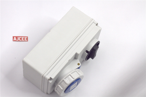 Ổ Cắm Điện AJCEE 32A 3pin 250V IP67 Ổ Cắm Có Khóa Liên Động Với CE - Product Image 3