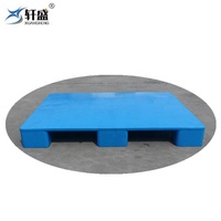 Comida cerrada 3 corredores tipo 3 patas cubierta sólida HDPE Euro palé de plástico de 4 vías plástico Euro 3 patines paletas ventiladas