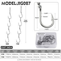 Kail Pancing Baja Anti Karat 3-4 Mata Kail Putar Bearing Swivel Air Asin untuk Ikan Besar di Laut Dalam