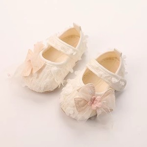 <span class=keywords><strong>Scarpe</strong></span> Autunnali per Bambina, Stile Principessa con Petali, Design Francese, Rosa <span class=keywords><strong>Beige</strong></span>, Suola Morbida - Product Image 5