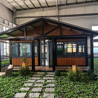Oficina/Villa/Oficina en Contenedor Moderna y Transpirable de Lujo, Expandible, Prefabricada, de 20/40 Pies, con Panel Sándwich, 2 Dormitorios, Sala de Estar, Taller, Pequeña