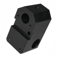 Pièces usinées CNC en aluminium, pièces 6061 anodisées sur mesure, fraisage de précision, perçage, blocs de montage pour l'automatisation industrielle, OEM