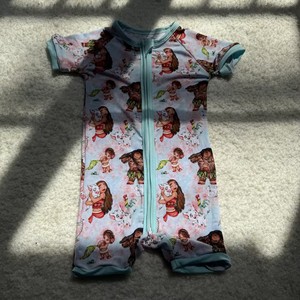 Pijama de Bambú Zs para Bebé, con Cierre Bidireccional, Manga Corta, Estampado con Personajes, Transpirable, Primavera, Unisex - Product Image 2