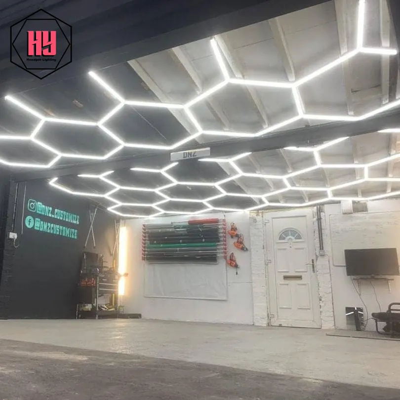 Tùy chỉnh Hex LED cửa hàng ánh sáng tổ ong tự động chi tiết ánh sáng hình lục giác đèn