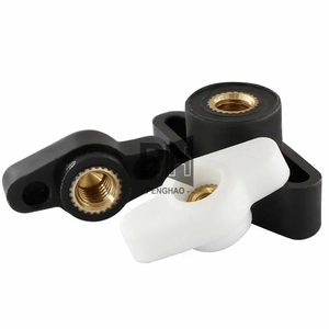 27-36 # Kopf Bakelit/Kunststoff Schmetterling Hand knopf mutter durch Loch & Blind loch Hand festziehen Schwarz/Weiß Manuelle Muttern Daumen muttern - Product Image 4