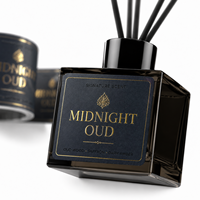 Étiquettes de parfum de luxe en papier gaufré estampé à chaud, adhésives, pour emballage de parfum, sur mesure