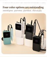 Perceuse à ongles rechargeable professionnelle Efile avec poignée de moteur sans balais 45000 tr/min vitesse maximale USB/batterie/prise américaine pour une utilisation en salon