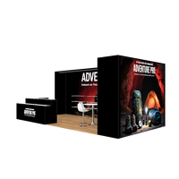 10x20ft Aluminium Portable L Forme Exposition Étagère Affichage Expo Étape Table Salon Stand