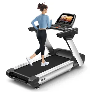 YPOO Treadmill Elektrik AC, Treadmill Elektronik Body Fit Badan Elektrik Kebugaran Gym Komersial Treadmill AC