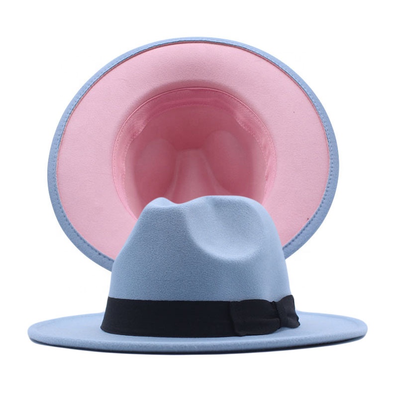 light blue/pink