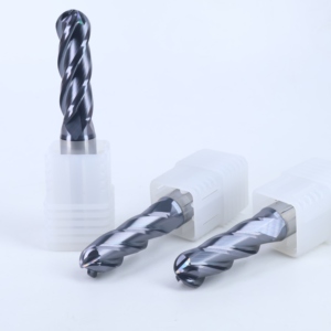 Fraise <span class=keywords><strong>à</strong></span> nez sphérique en carbure monobloc avec revêtement AlTiN pour la finition de moules en aluminium en acier CNC Fraise <span class=keywords><strong>à</strong></span> nez sphérique <span class=keywords><strong>à</strong></span> 4 cannelures - Product Image 6