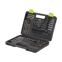 RISING 150 pièces HSS4241 Jeu de forets pour bois à pointe hélicoïdale et plate, Fourniture d'usine, Porte-embouts pour tournevis et embouts de tournevis, Combo