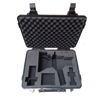 Boîte à outils de transport en mousse EVA noire ABS durable, étanche, antichoc, flexible, OEM ODM personnalisée