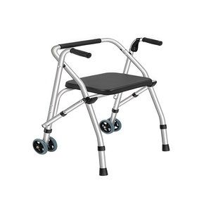 モダン軽量工業用グレードアルミモビリティウォーカー2輪大型休憩席 - Product Image 6