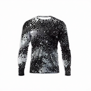 Chemise de soleil à imprimé vague personnalisé UPF50+, à séchage rapide, à manches longues, à capuche, unisexe, vêtements de pêche en plein air - Product Image 6