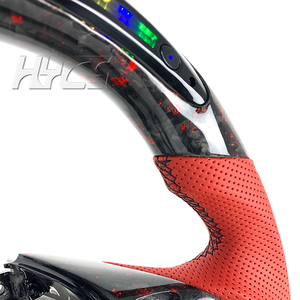 Accesorios Interiores de Coche Volante de Fibra de Carbono con LED para Honda Civic 9.ª Generación X <span class=keywords><strong>RV</strong></span> CRV U <span class=keywords><strong>RV</strong></span> 2010 -2015 - Product Image 2