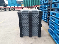 Grande boîte à palette en plastique maillé empilable |   Conteneur de rangement mural solide, recyclable et durable, capacité 4T