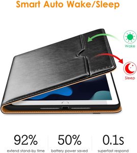 Cho <span class=keywords><strong>iPad</strong></span> 9th/8th/7th thế hệ 10.2 inch trường hợp 2021-2019, cao cấp da kinh doanh Folio đứng bìa với <span class=keywords><strong>Apple</strong></span> Bút Chì Chủ - Product Image 6