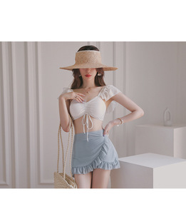 Conjunto corto <span class=keywords><strong>de</strong></span> dos piezas para mujer, conjunto <span class=keywords><strong>de</strong></span> ropa, faldas, <span class=keywords><strong>traje</strong></span> <span class=keywords><strong>de</strong></span> <span class=keywords><strong>baño</strong></span>, <span class=keywords><strong>traje</strong></span> <span class=keywords><strong>de</strong></span> <span class=keywords><strong>baño</strong></span> Sexy Vintage personalizado para niñas - Product Image 6