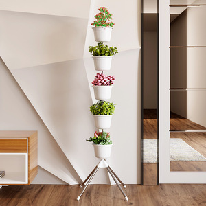 Soporte de Acero Inoxidable de Varios Niveles <span class=keywords><strong>para</strong></span> Macetas, Estante Decorativo Simple de Estilo Piso <span class=keywords><strong>para</strong></span> Sala de Estar, Balcón, Interior, <span class=keywords><strong>para</strong></span> <span class=keywords><strong>Plantas</strong></span> en Maceta - Product Image 3