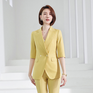 Conjunto de <span class=keywords><strong>Traje</strong></span> de Verano de Alta Gama para <span class=keywords><strong>Mujer</strong></span>, Overol Profesional con Temperamento Moderno de la Tienda Fan - Product Image 6