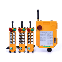 Télécommande radio industrielle sans fil double vitesse F24-8D 315 MHz pour grue, 6 boutons, portée 100 m, pour palan et pont roulant
