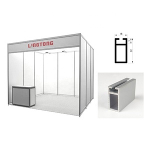 Système de stand d'exposition modulaire en aluminium anodisé argenté durable de 32 mm pour les salons professionnels - Product Image 6