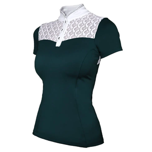 Nouvelle Collection : Meilleure Vente - Chemise d'Équitation à Manches Courtes, Haut Respirant en Dentelle pour Compétition Équestre - Product Image 4