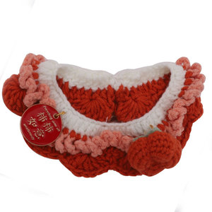 Bufanda para gatos Hoopet, color color caqui, accesorio de invierno de punto suave para gatos y perros - Product Image 5