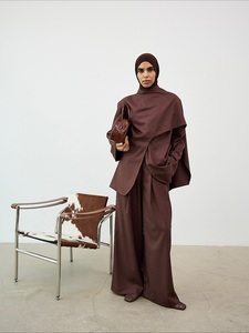 Elegant <strong>Kaftan</strong> <strong>Top</strong> with Wide Leg Trousers Muslim Women Modest Fashion Abaya Style Islamic Clothing Collection - Product Image 4