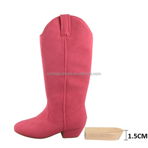 Bottes longues de <span class=keywords><strong>danse</strong></span> professionnelle sans fermeture à glissière Ivory Line Dance Suede Swayde <span class=keywords><strong>Country</strong></span> Dance Boots - Product Image 3