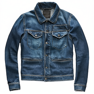 High Quality Outdoor Custom Men Jeans <b>Jackets</b> for Sale Men <b>Lightweight</b> Winter Jeans <b>Jackets</b> - Product Image 1