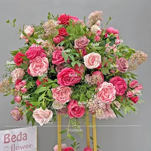 2024 nuovo prodotto disponibile buona qualità decorazione artificiale fiore centrotavola per la decorazione della casa di nozze