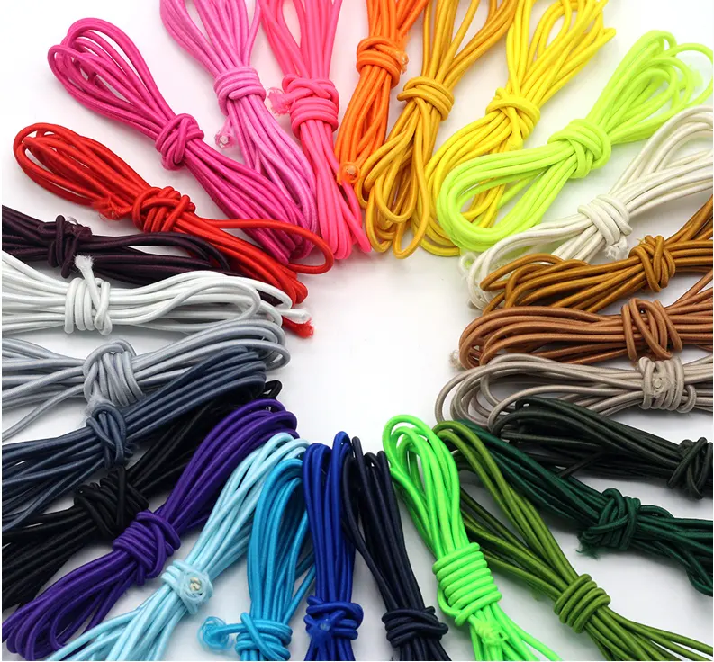workout quick soft rubber hair fitness nylon battle braid band belt bungee cord 10mm 3 mm ear hook head elastic rubber rope