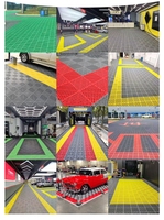 CE-Zertifizierte Wasserdichte Ineinandergreifende Terrassenplatten Kunststoff-Bodenbelag PP Garagenbodenfliesen für Autowäsche 4S-Shop