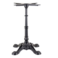 Pied de table industriel en fonte de fer forgé, style trompette, avec manivelle, pour restaurant, bistrot, café, intérieur, prix abordable