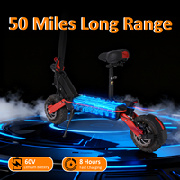 YUNQI K26 Scooter Eléctrico Todoterreno de Alto Rendimiento, Motor sin Escobillas de 3000W, Diseño Plegable e Impermeable, Alcance de 80-90KM, Velocidad de 85-90KM/H