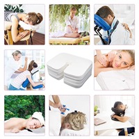 100 pièces de couvre-visage de massage jetables en non-tissé en forme de U, ultra doux, anti-adhésifs, pour les professionnels des spas et salons