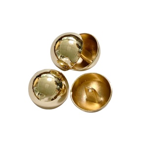 High Quality Customizable Eco-friendly Metal Zinc Alloy <strong>Buttons</strong> Classic Floral Metal <strong>Plating</strong> Semi-circle Classic Fashion High - Product Image 1