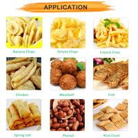 Friteuse automatique en acier inoxydable pour la production de chips de bananes et de snacks aux noix de cajou