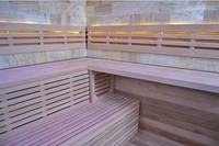 Tamaño grande Diseño caliente 4-6 Personas Sauna Interior Wet Steam Spa Sauna de cinco lados con vidrio templado de 8 mm