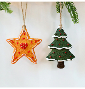 Mini pendentifs en résine de Noël, flocon de neige, cœur, arbre, étoile à cinq branches, décorations suspendues, à partir de 14 ans - Product Image 6