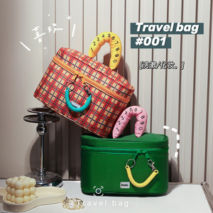 Trousse de toilette de voyage grande capacité, bicolore, avec fermeture éclair, pour le rangement en voyage - Product Image 2