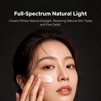 Panneau lumineux LED pour photographie, blanc, température de couleur réglable, pour maquillage, diffusion en direct, appel vidéo, lumière de beauté