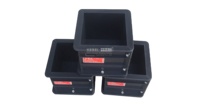 Molde de Compresión Desmontable para Cilindros de Hormigón 150x150x150mm, Molde de Plástico para Bloques de Hormigón, Uso en Laboratorio, 24 piezas/caja