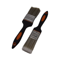Bois réglé de pinceau de peinture en caoutchouc personnalisable d'OEM/brosse synthétique en plastique de filament classe 1 "" 1.5 "" 2 "" 2.5 "" 3 "" 4 "" noir TPR