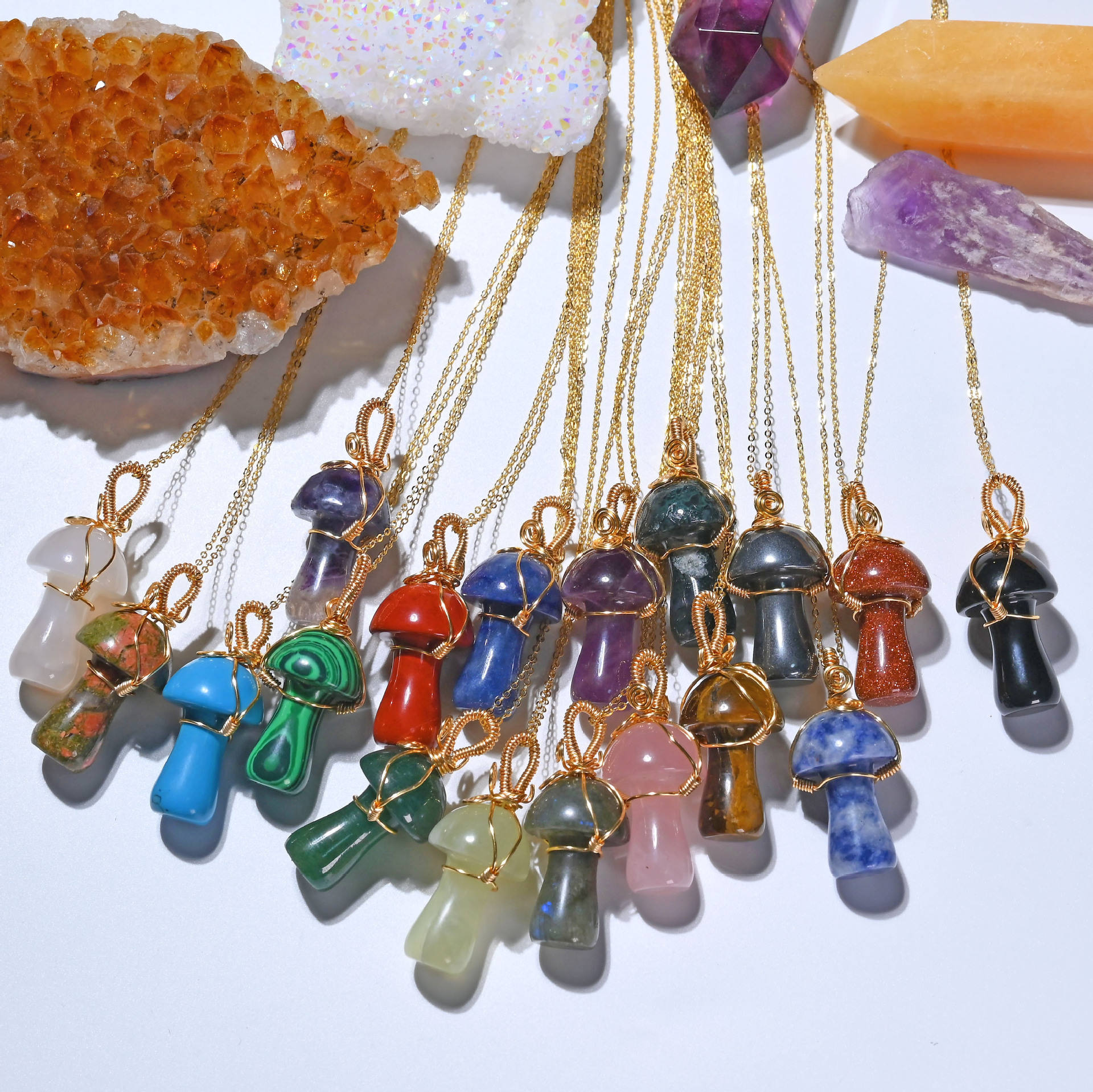 Gemstone Crystal Jewelry Wholesale Fashion Popular Mini Cute