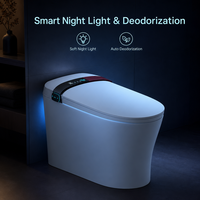 WC intelligent haut de gamme, toilette monobloc intelligente avec ouverture et fermeture automatiques, siège de toilette avec bidet, cuvette électronique pour salle de bain de luxe