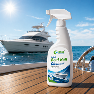 Nettoyant instantané pour coque de bateau YINGCAI de qualité marine 500ML en spray – Élimine les taches de <span class=keywords><strong>ligne</strong></span> <span class=keywords><strong>d</strong></span>'<span class=keywords><strong>eau</strong></span>, la saleté, la boue sur la fibre de verre, le plastique et les surfaces peintes - Product Image 1