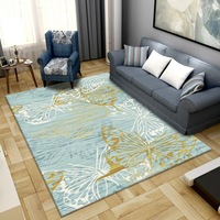 Tapis de sol en velours peluche rétro pour salon et chambre à coucher, résistant à la saleté, pour canapé, table, lit, couverture, tapis de style européen pour la maison